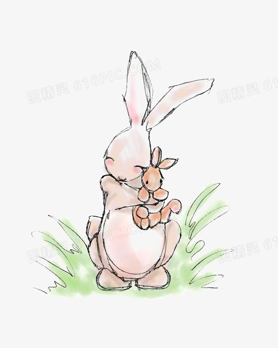 兔子妈妈和小兔子