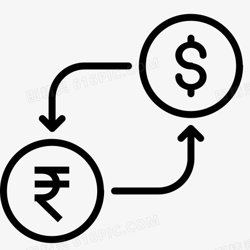 转换货币美元印度钱卢比以美国的