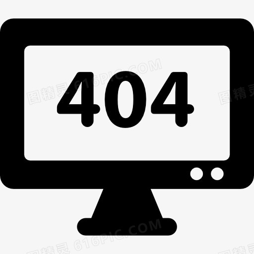 错误404在屏幕上图标