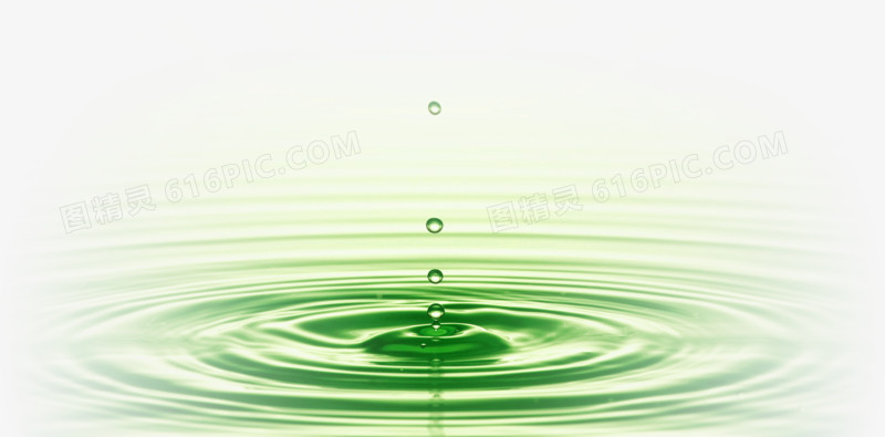 梦幻绿色水滴装饰
