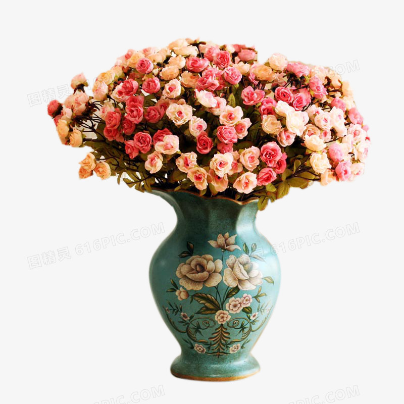 古典蔷薇桌花图片素材