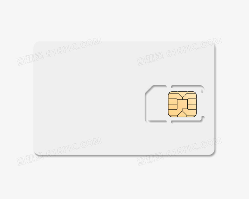 空白电话卡PSD素材