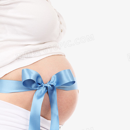 孕妇大肚子蝴蝶结
