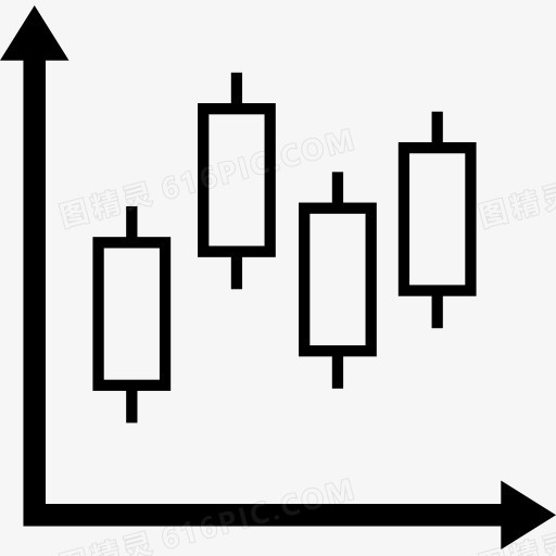 股票蜡烛图图标