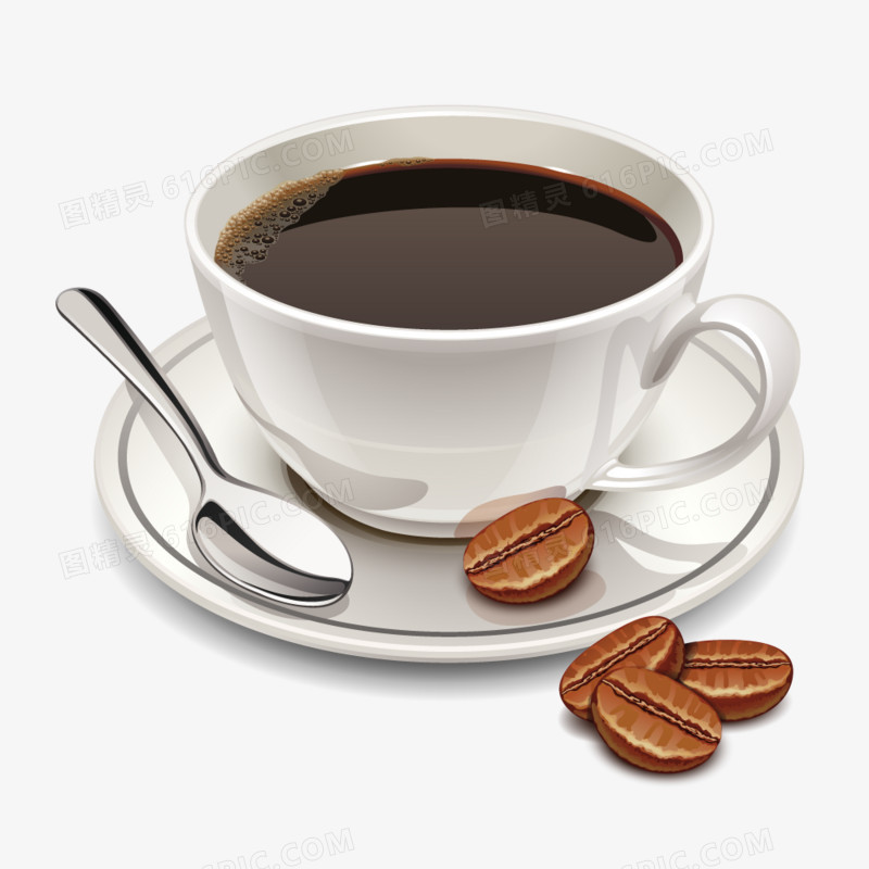 咖啡杯 咖啡豆 喝咖啡