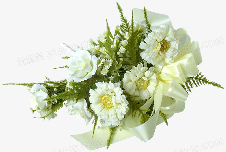 唯美花卉图片 白色花束