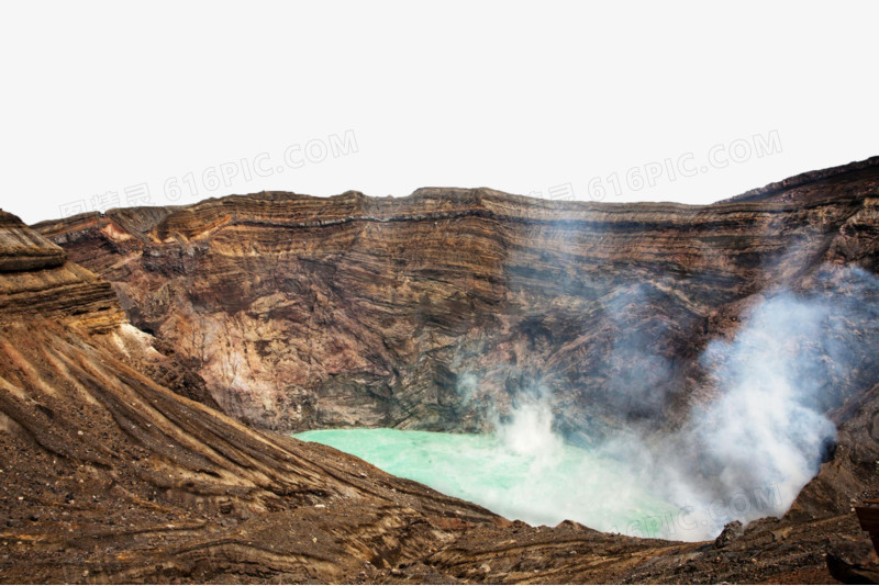 日本九州火山口