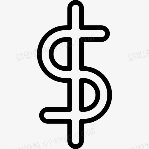 美元的符号货币图标