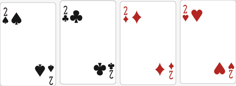 扑克二张配合底照图片