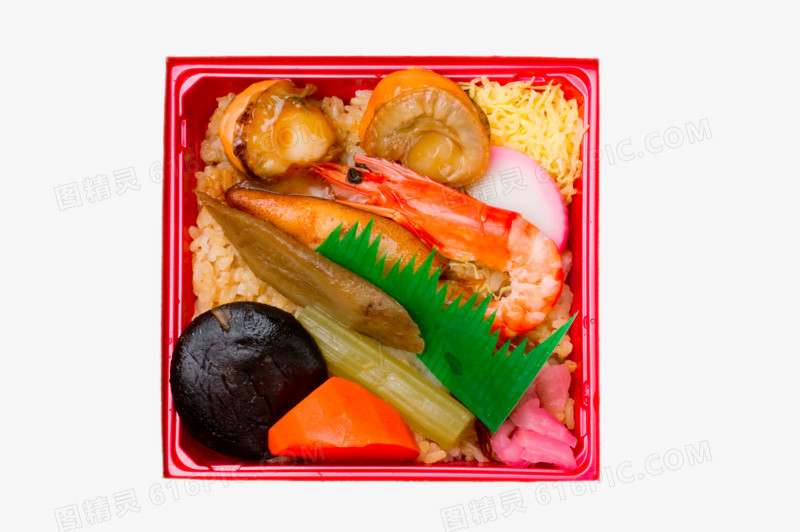 日式料理海鲜盒饭