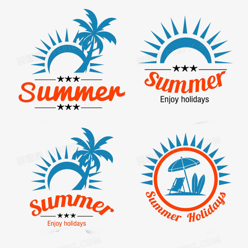 浪漫岛屿logo设计图片图片