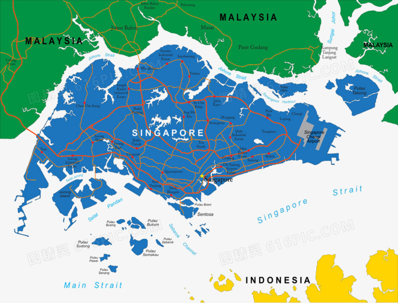 新加坡地图