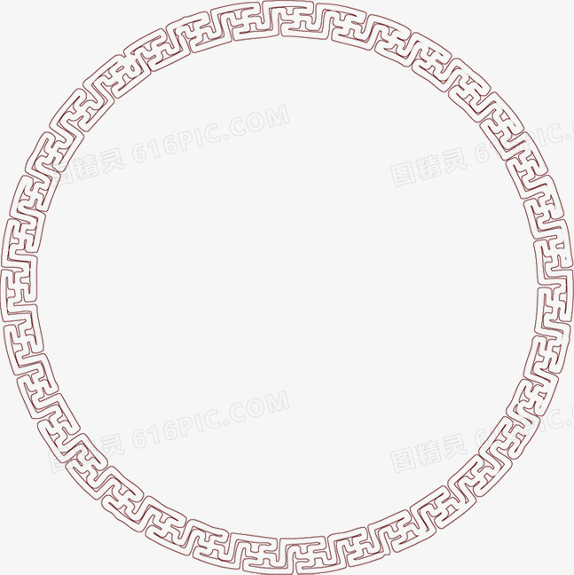 中式古典环形图案花纹