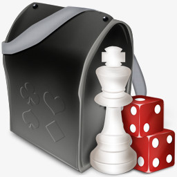 背包象棋骰子标志图标