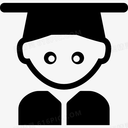 学生毕业帽图标