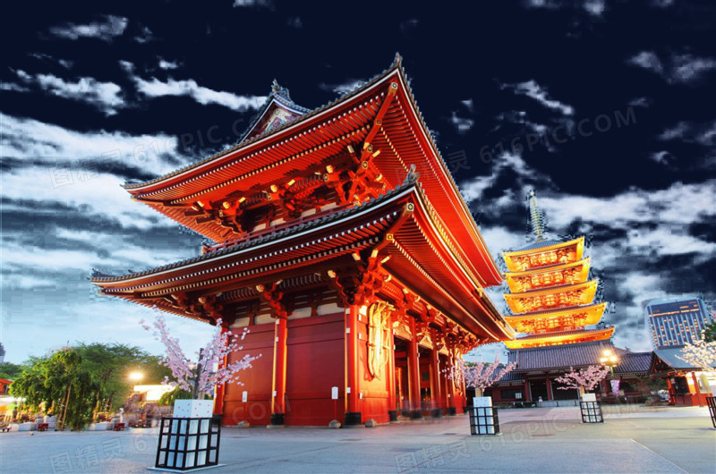 日本浅草寺建筑