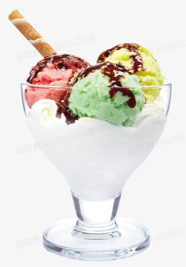 手绘冰淇淋素材卡通食物图片 甜品冰淇淋