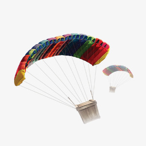彩色降落伞素材