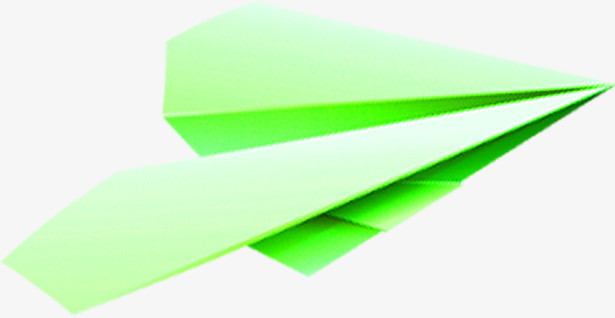 绿色纸飞机效果图