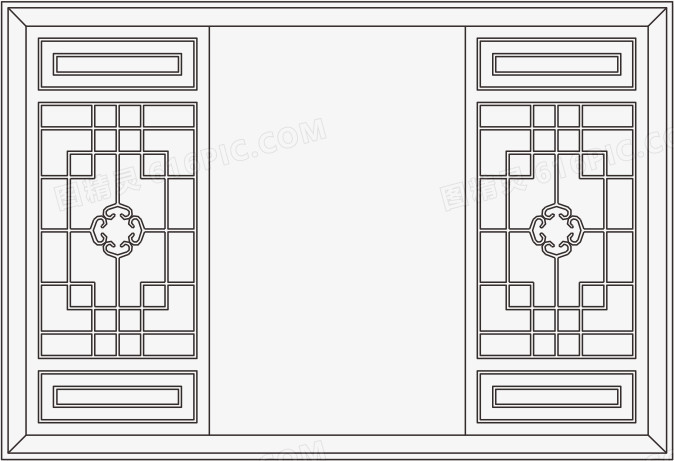 传统古典中式窗