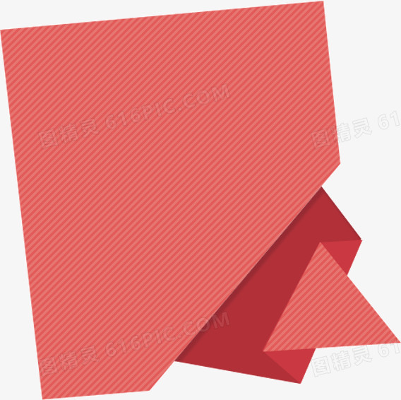 红色折纸