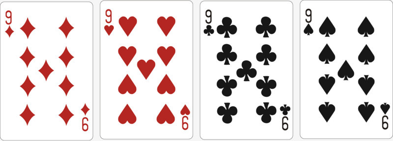 扑克牌9大小顺序图片图片