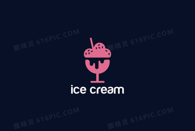 创意时尚甜品logo矢量图下载