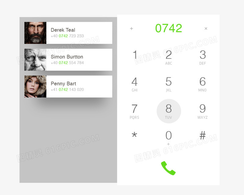 手机拨号界面设计