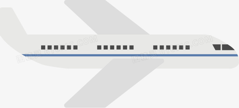 扁平化飞机矢量图