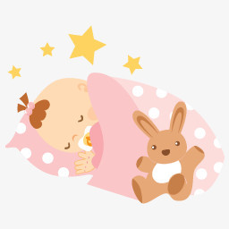 睡觉婴儿baby-girl-icons