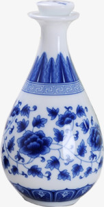 端午青花瓷蓝色花瓶