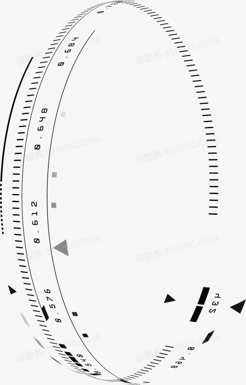 创意合成效果形状尺子