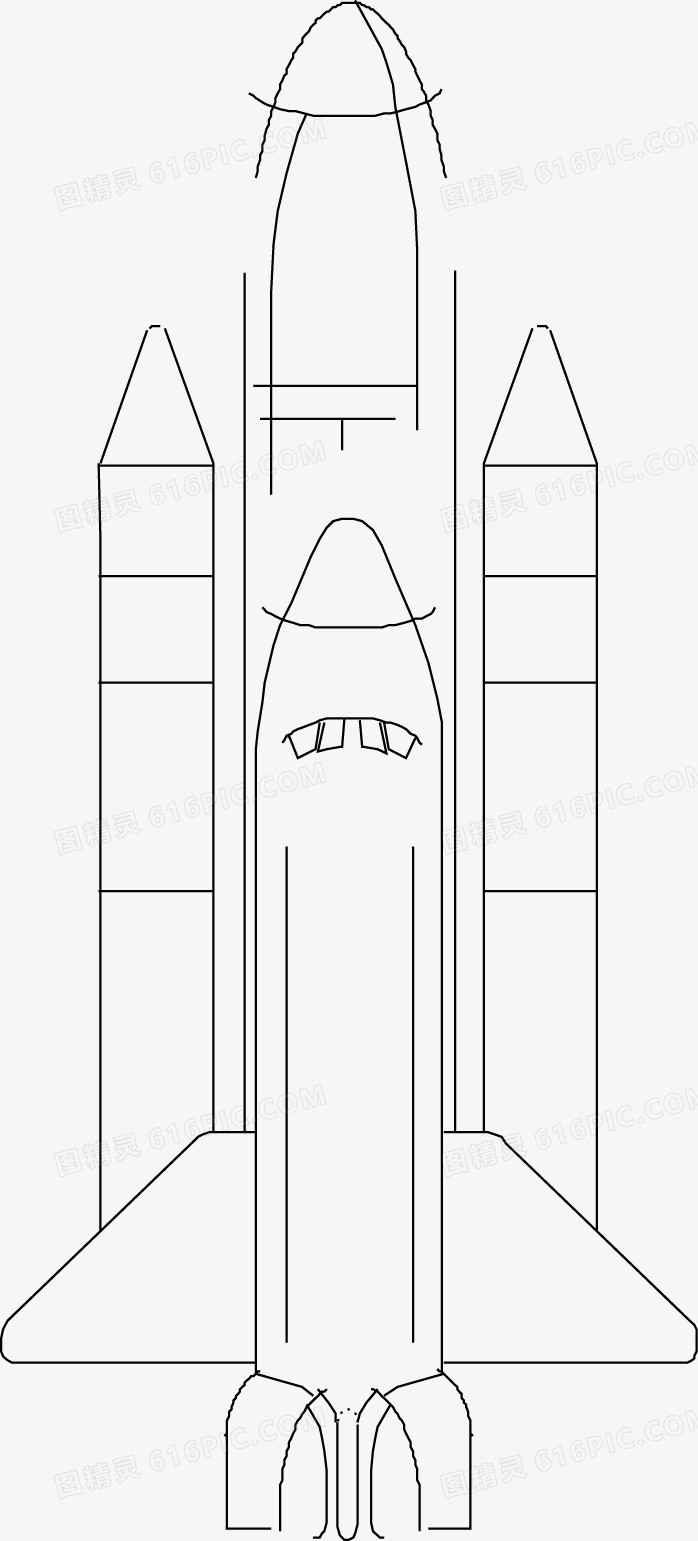 矢量PPT创意航天飞机图标