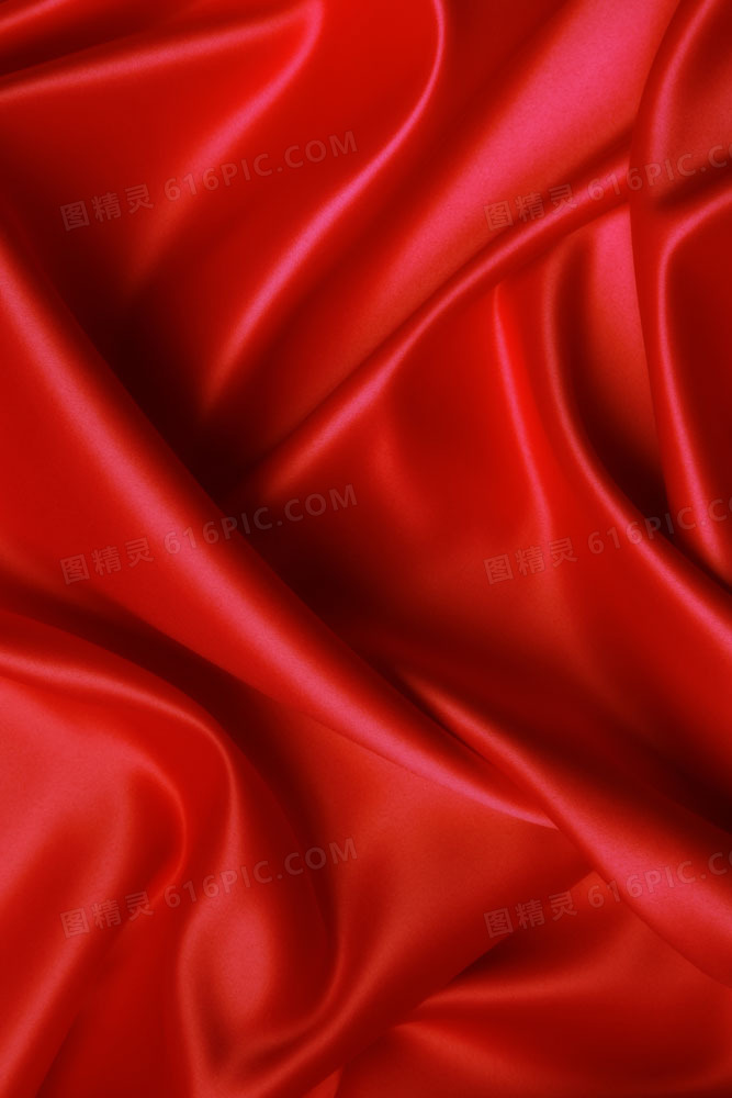 红色丝绸绸缎摄影