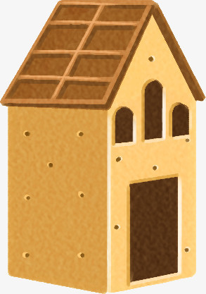 高清创意合成饼干小房子造型