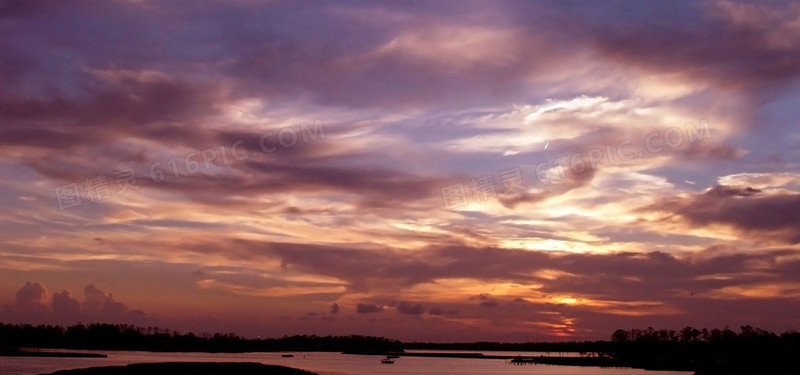 天空夕阳背景