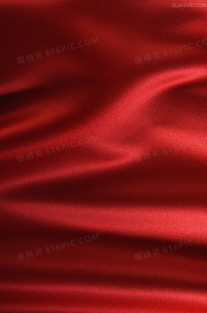 高档红色丝绸绸缎