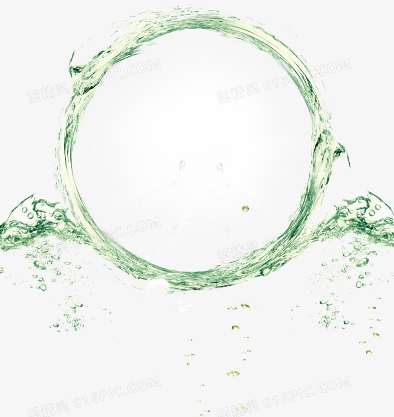 绿色水环水圈