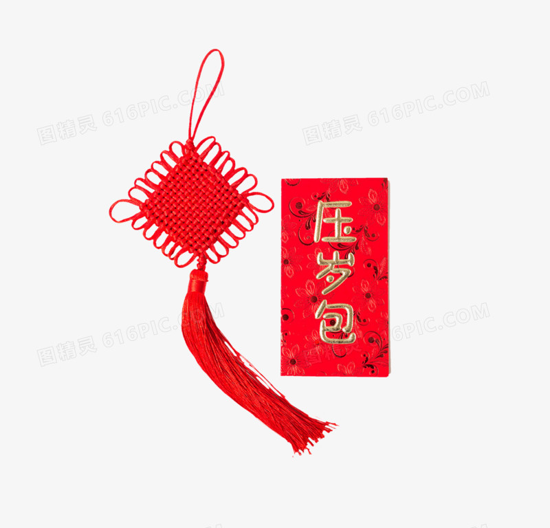 新年压岁红包中国结