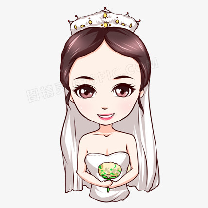 漂亮的新娘Q图