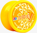 创意合成黄色的YOYO球