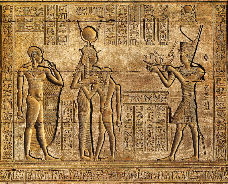 古埃及文字壁画雕刻