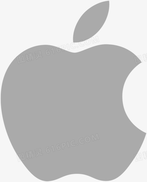 灰色苹果logo