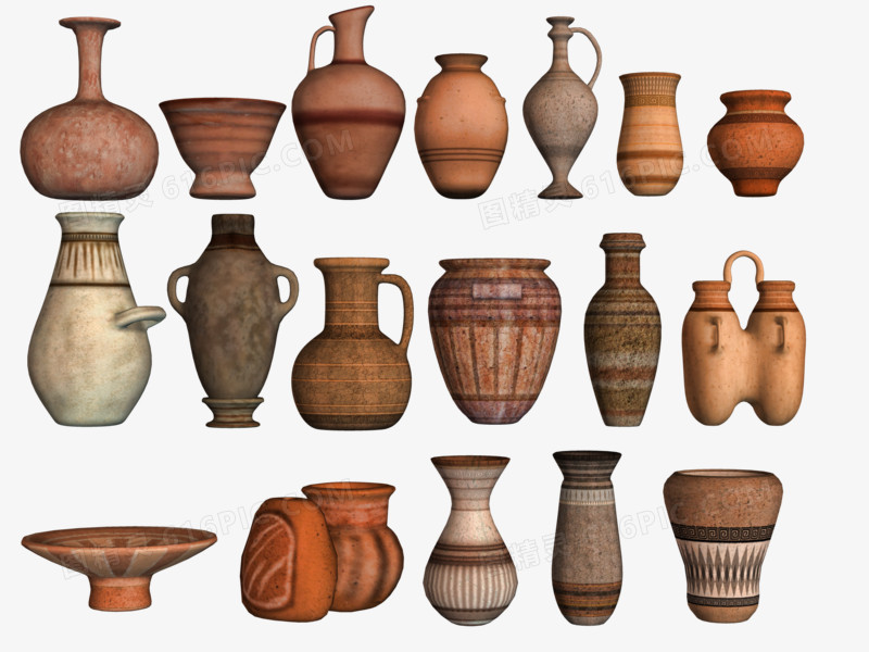 各类陶器陶罐瓷器