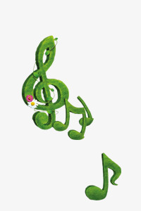 绿色音乐符号
