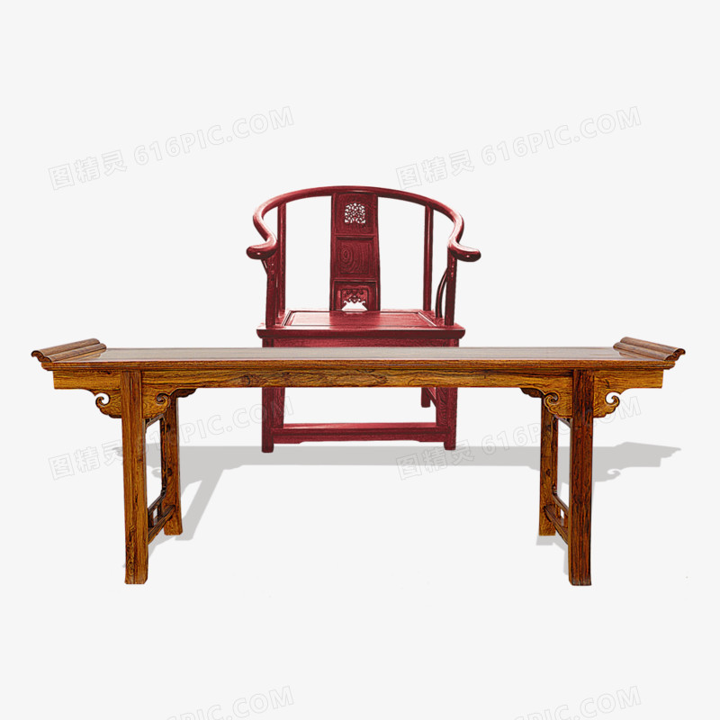 中国风木椅木桌