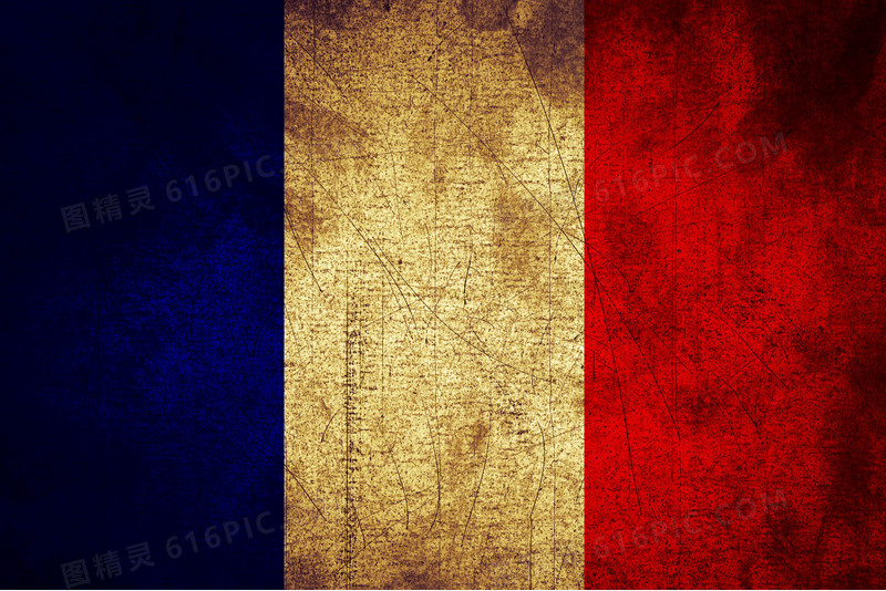 怀旧法国国旗
