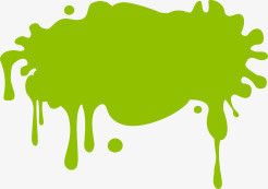 绿色液体墨水海报背景
