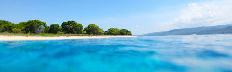 唯美海平面淘宝海报背景