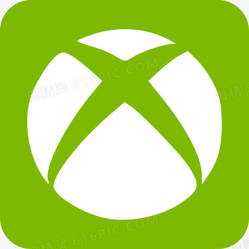 盒子Xbox社会扁平的圆形矩形